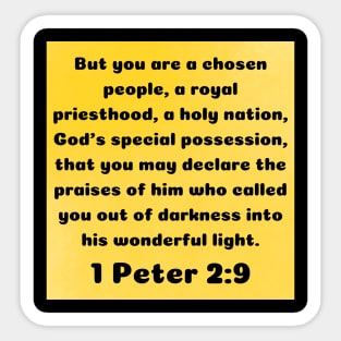 Bible Verse 1 Peter 2:9 Sticker